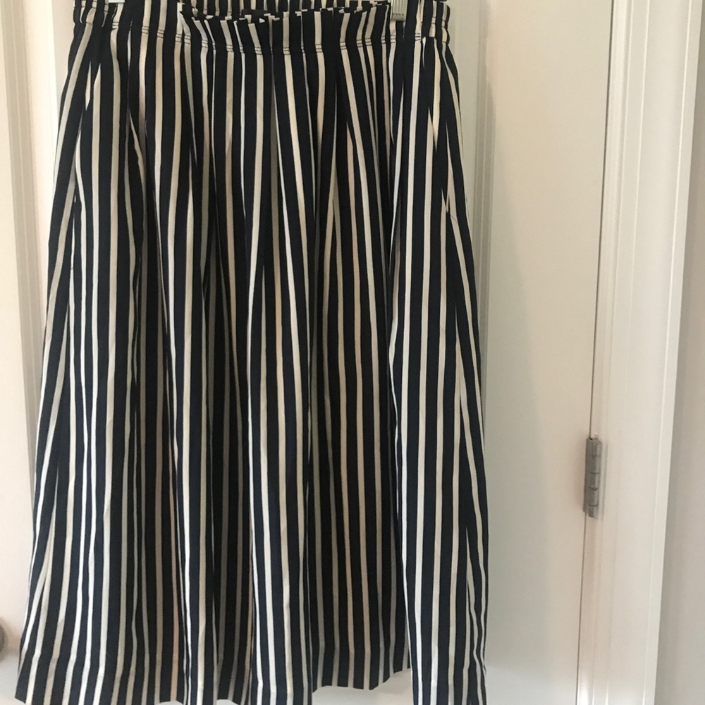 Jcrew midi stripe skirt